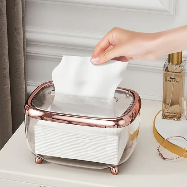 Caixa Porta Lenços Umedecido e Papel Invenzione