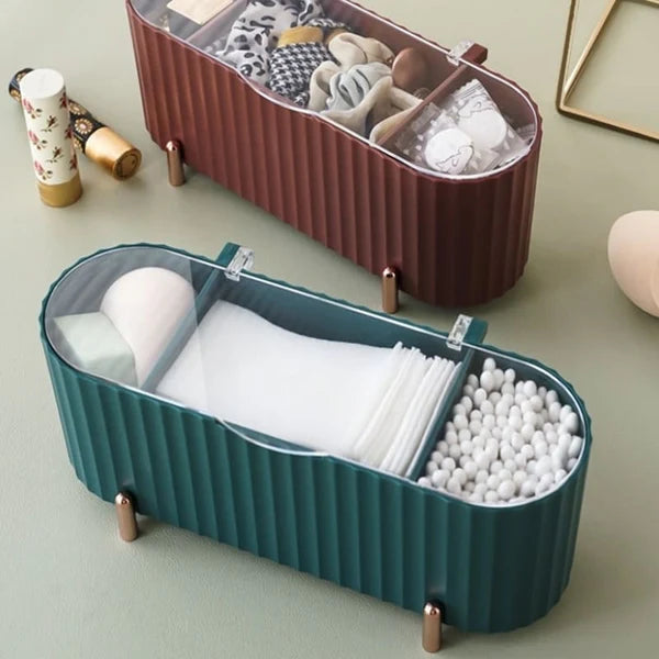 Porta Esponja de Maquiagem e Algodão Decorativo de Luxo Invenzione