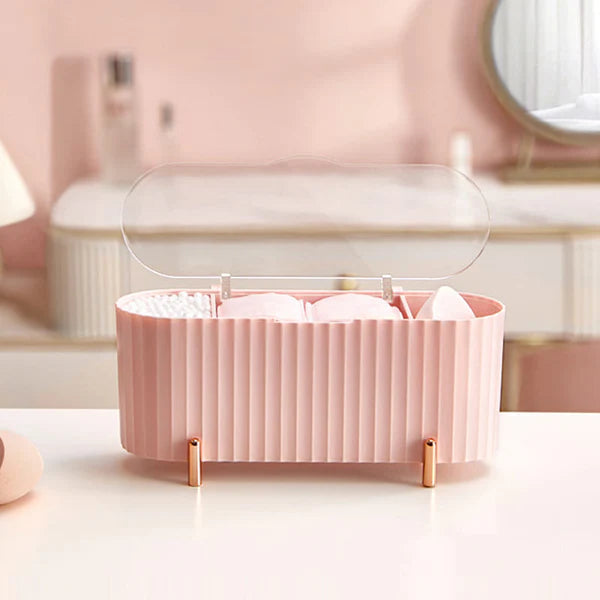 Porta Esponja de Maquiagem e Algodão Decorativo de Luxo Invenzione
