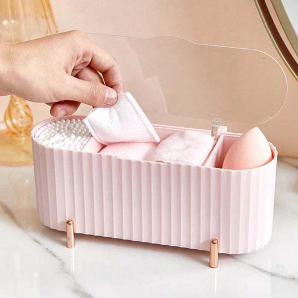Porta Esponja de Maquiagem e Algodão Decorativo de Luxo Invenzione